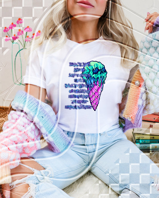 Dont let your ice cream melt - Digital Download- PNG