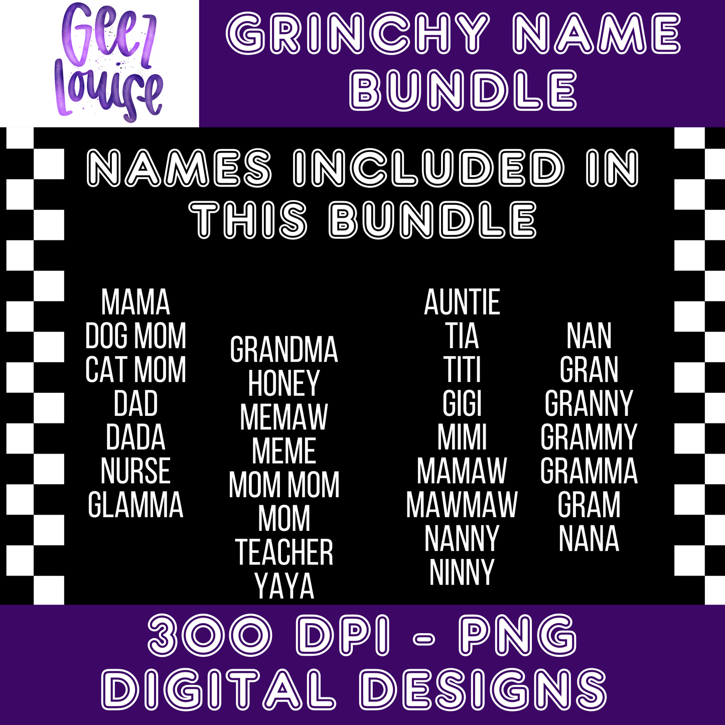 Gman name bundle/drive- christmas  - Digital Download- PNG