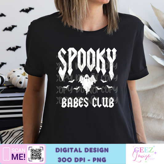 Spooky babes club halloween - Digital Download- PNG