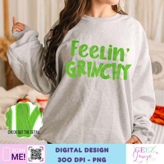 Feelin' Gman Christmas faux fur - Digital Download- PNG