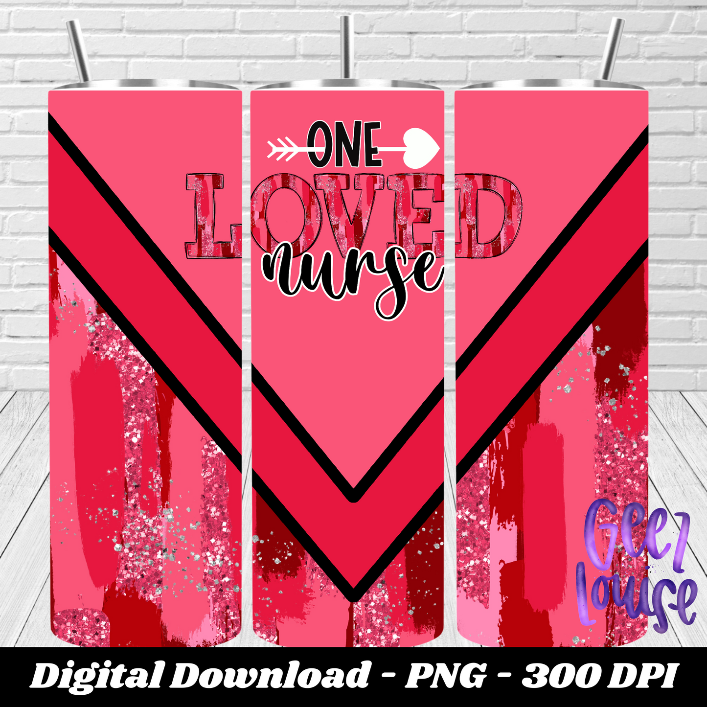 One loved mama, nana, Valentine - Tumbler - Digital Download- PNG