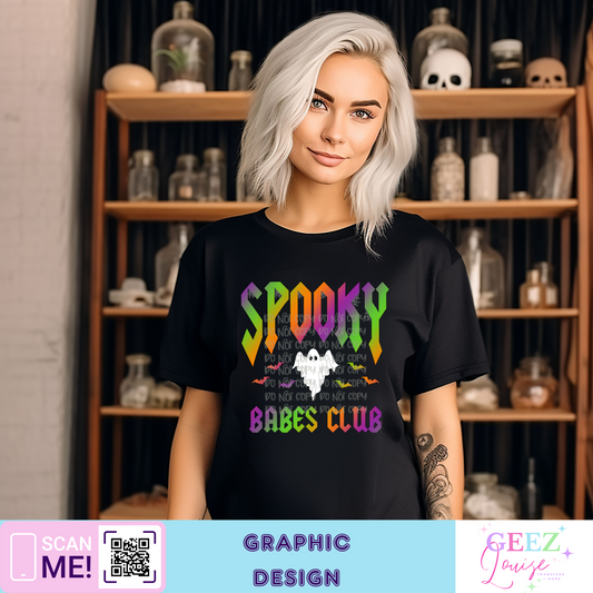 Spooky babes club halloween - Digital Download- PNG