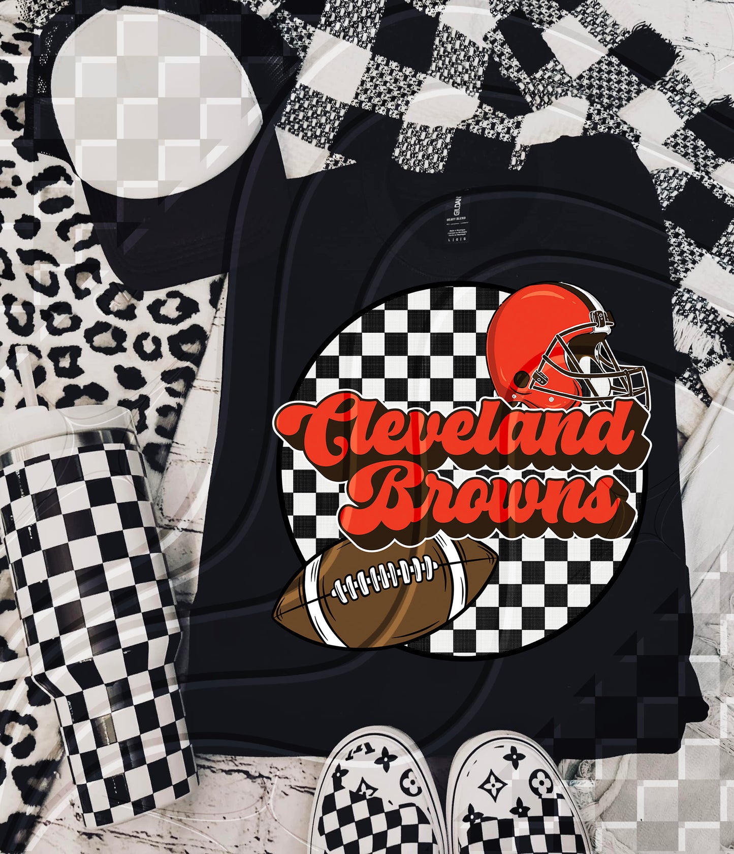 National Team checkered - football - Digital Download- PNG