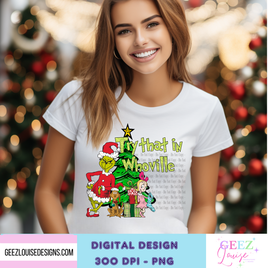 try that gman Christmas  - Digital Download- PNG