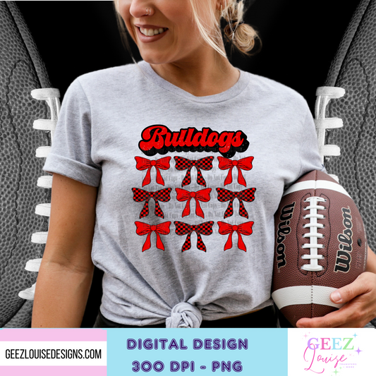 Georgia bows football - Digital Download- PNG