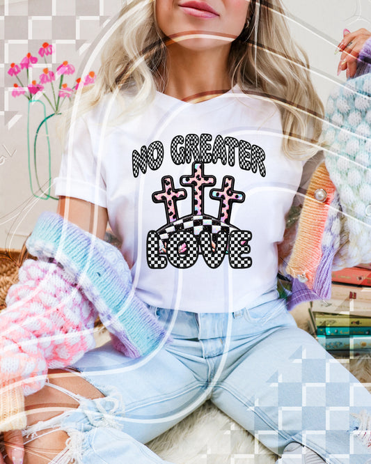 No Greater Love - Faux Embroidery - Digital Download- PNG