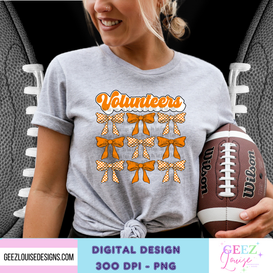 Tennessee bows football - Digital Download- PNG