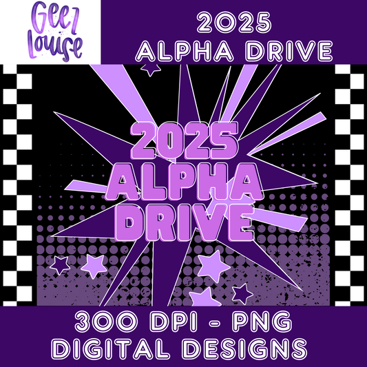 2025 Alpha Drive - Digital Download- PNG