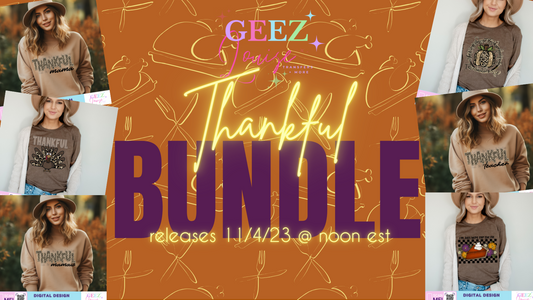 Thankful 23 bundle - Digital Download- PNG