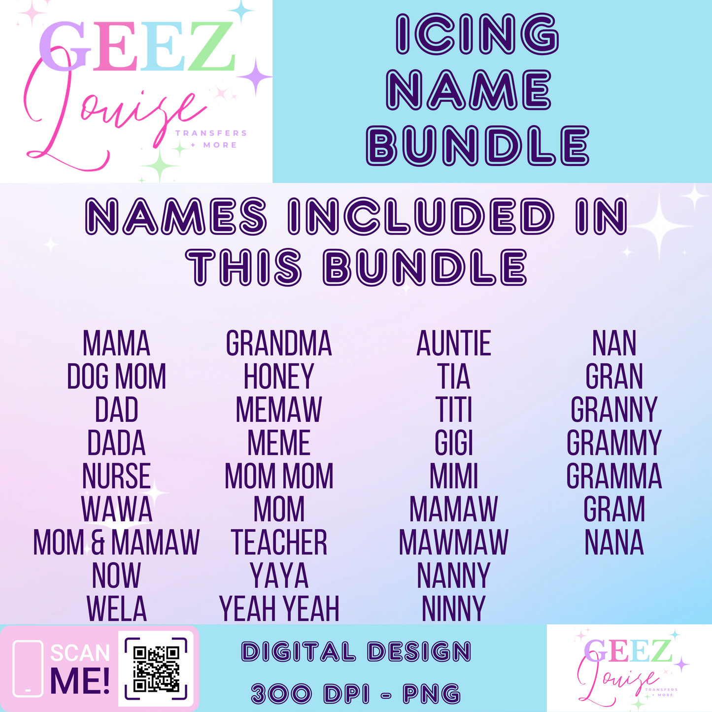 Icing bundle/drive faux embroidery  - Digital Download- PNG