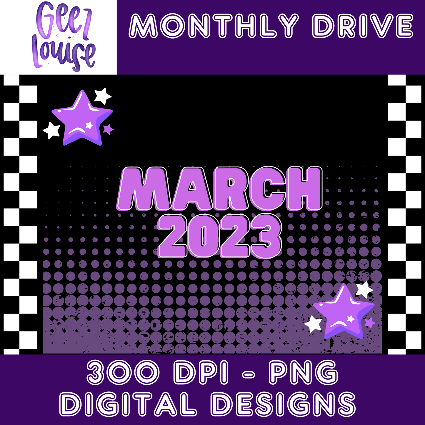 2023 March drive- Digital Download- PNG