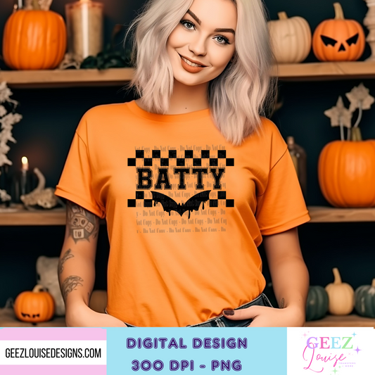 Batty Halloween - Digital Download- PNG