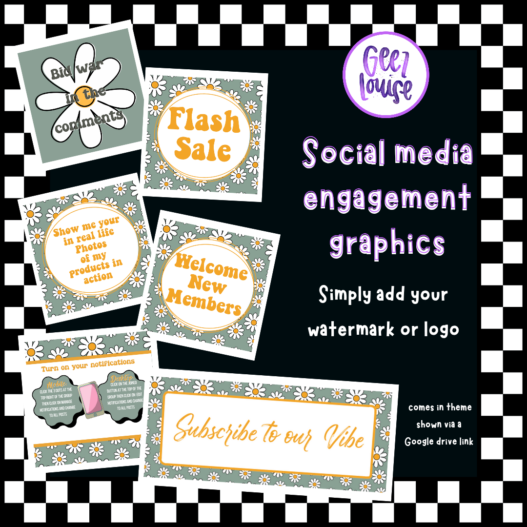 Daisy business engagement graphic drive- Digital Download- PNG