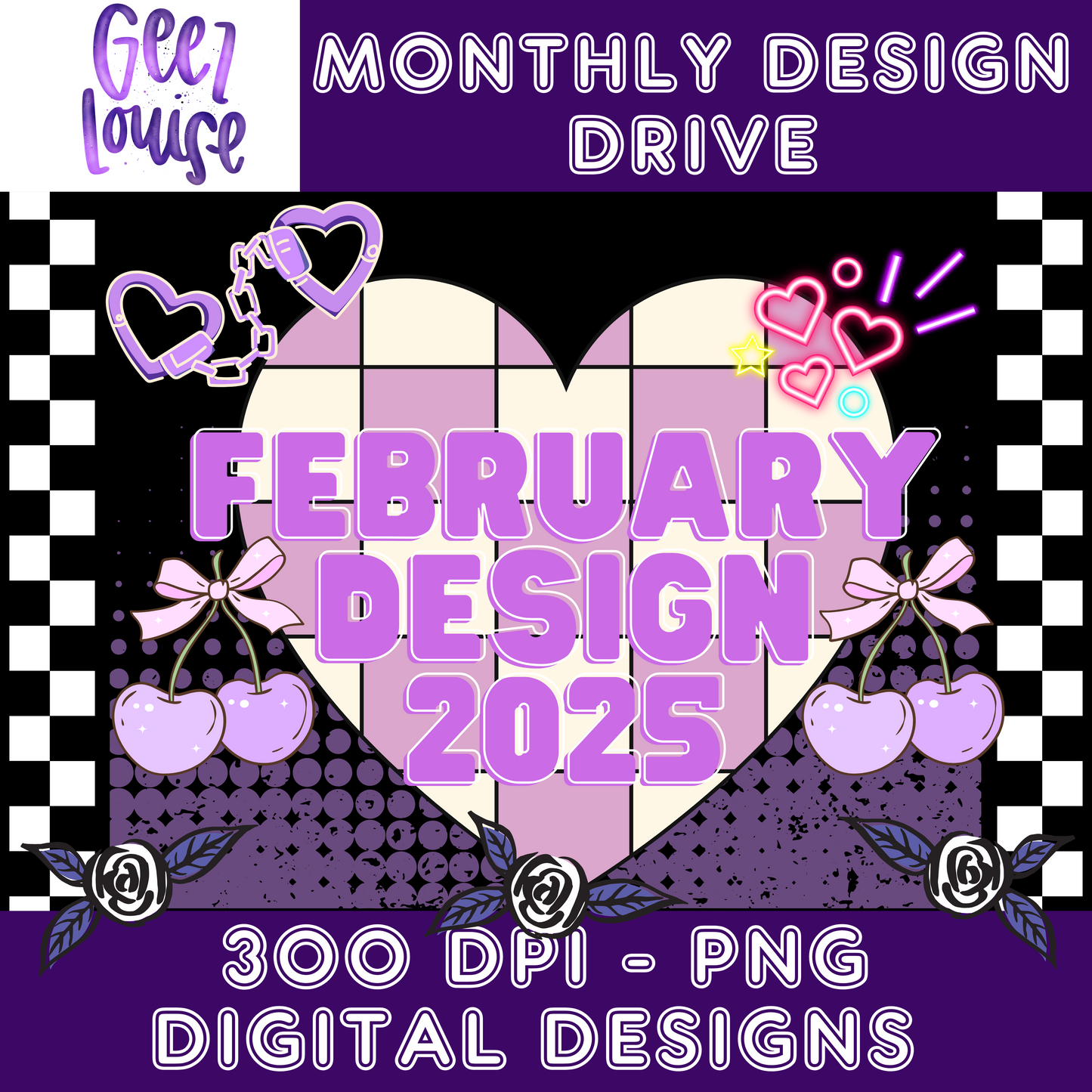 2025 February design drive- Digital Download- PNG