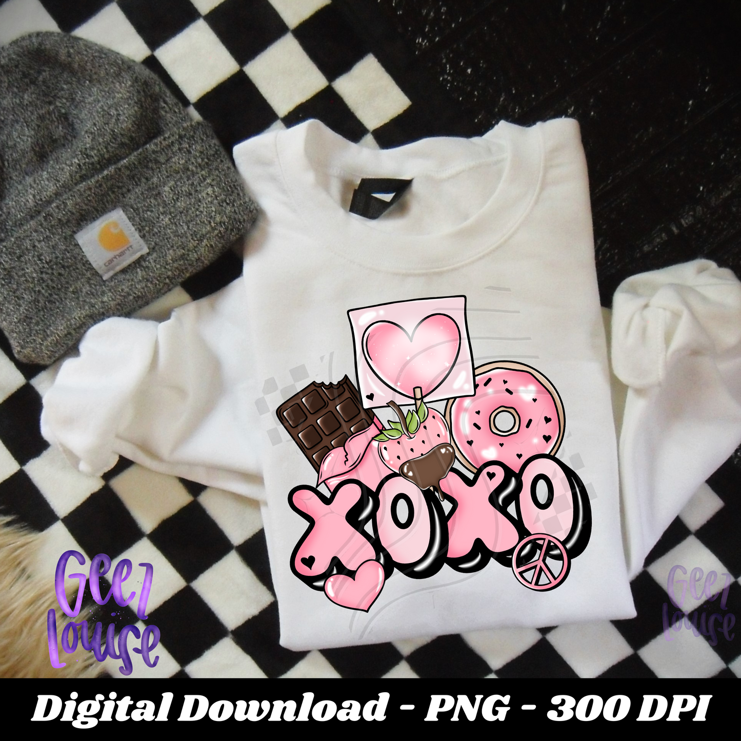 XOXO Valentine - Digital Download- PNG